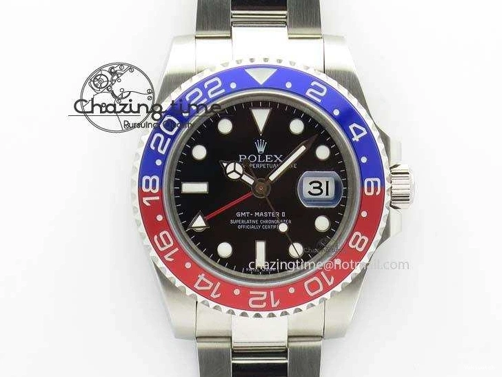 BLRO GMT-Master 116719 Dial A3186 Bp-Maker SS SS Bracelet II Black On 0414